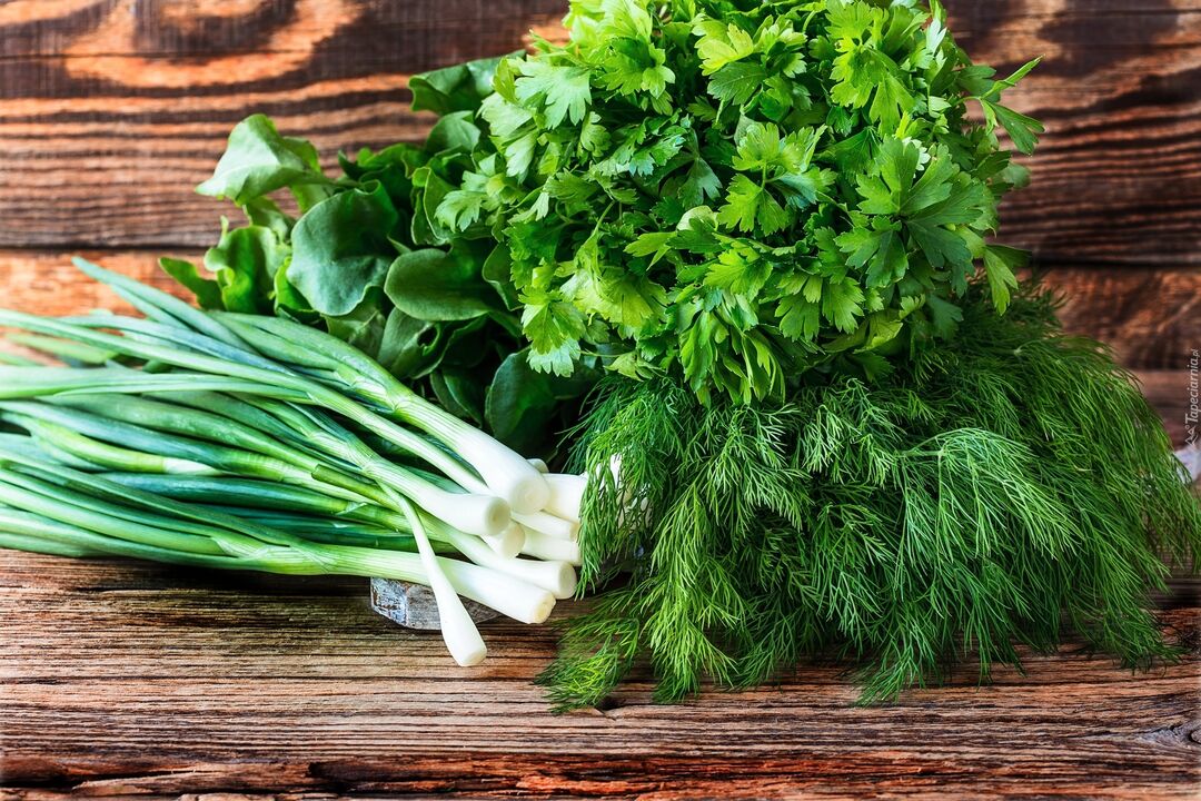 Green in a man's diet perfectly improves health, increasing potency